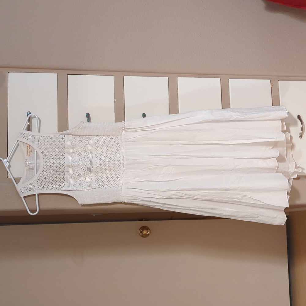 Rebecca Taylor white eyelet cotton summer dress
